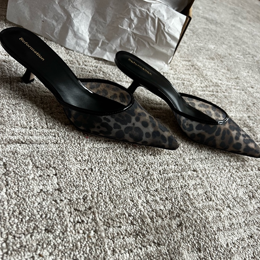 Reformation Wilda Kitten Heel Mule